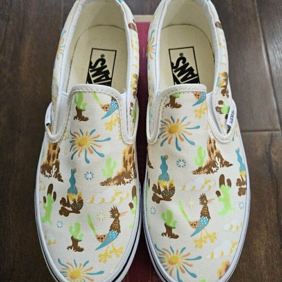 vans classic slip on get outdoors marshmallow men size 10.5 - Picture 1 of 5